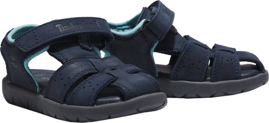 Timberland Nubble Leather Fisher Sandalen Voor Peuters Blauw