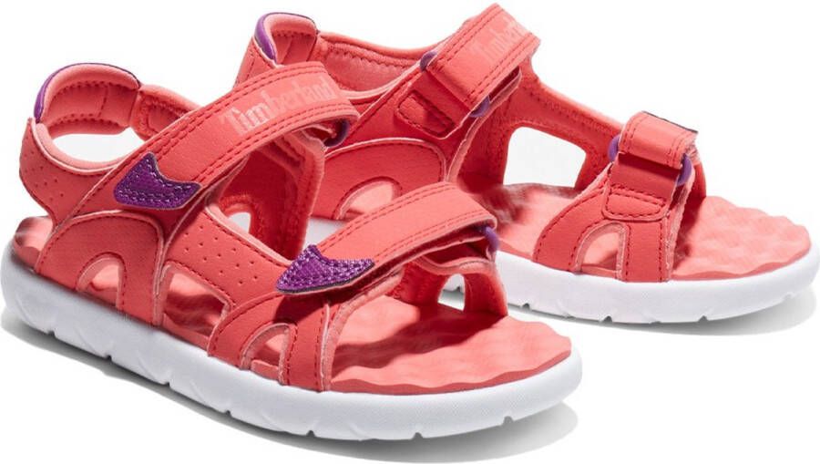 Timberland Perkins Row 2 Strap Junior Sandalen Rood