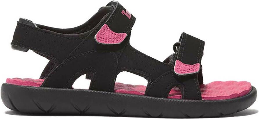 Timberland Perkins Row 2 Strap Sandalen Voor Peuters Zwart Roze