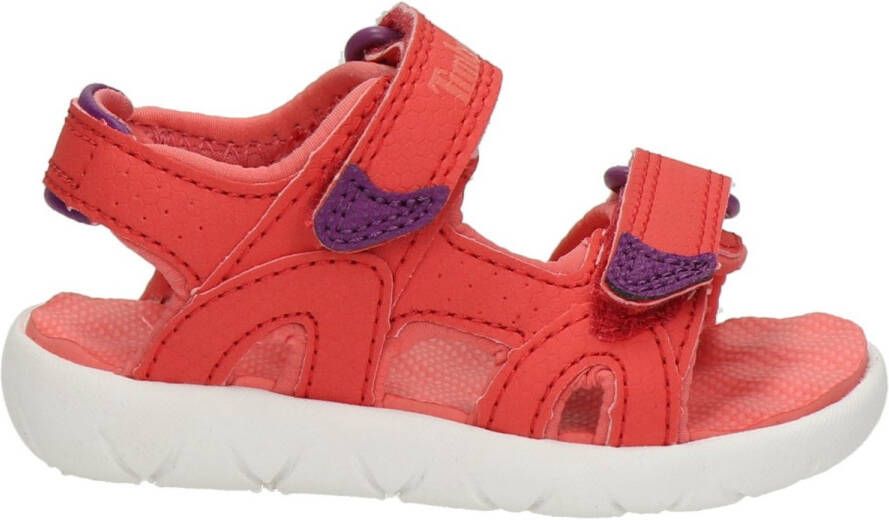 Timberland Kid's Perkins Row 2-Strap Sandal Sandalen maat 13K rood wit