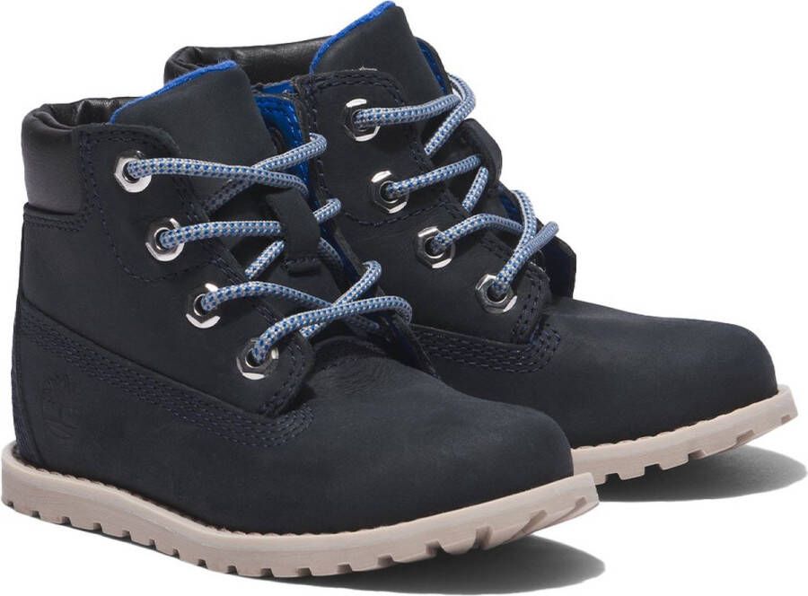 Timberland Toddler Pokey Pine 6-Inch Side-Zip Navy Full Grain Black Iris