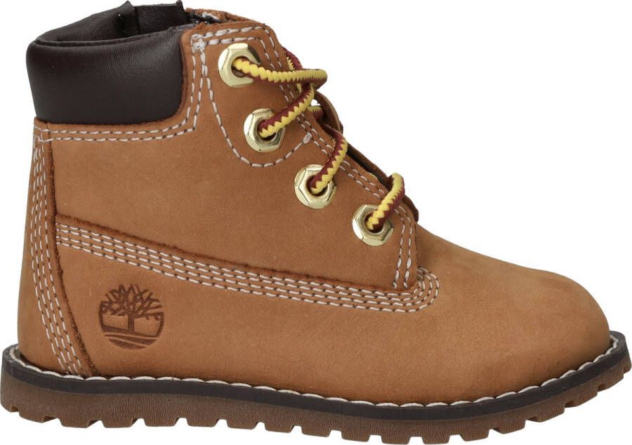 Timberland Pokey Pine Mid Lace Up with Zip Veterboots Cognac