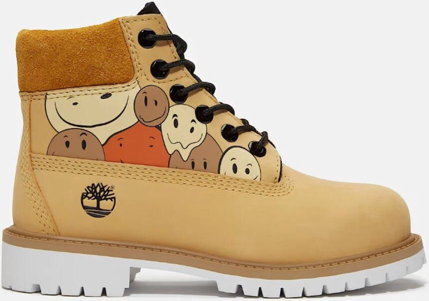 Timberland Premium 6 Inch Waterproof Boot voor juniors in lichtgeel