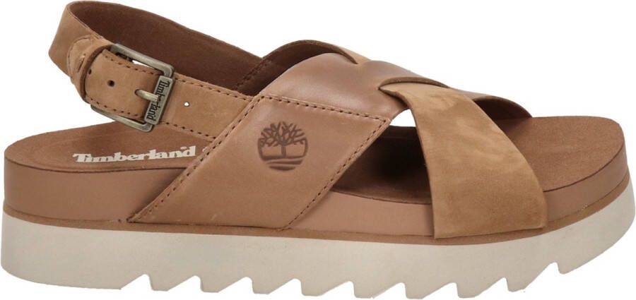 Timberland Sandalen Santa Monica Sunrise Crossband Sandals in bruin