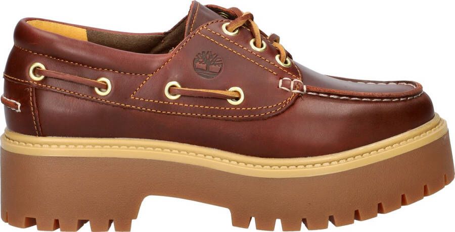 Timberland Stone Street Boat Rootbeer women Lifestyle bruin Schoenen