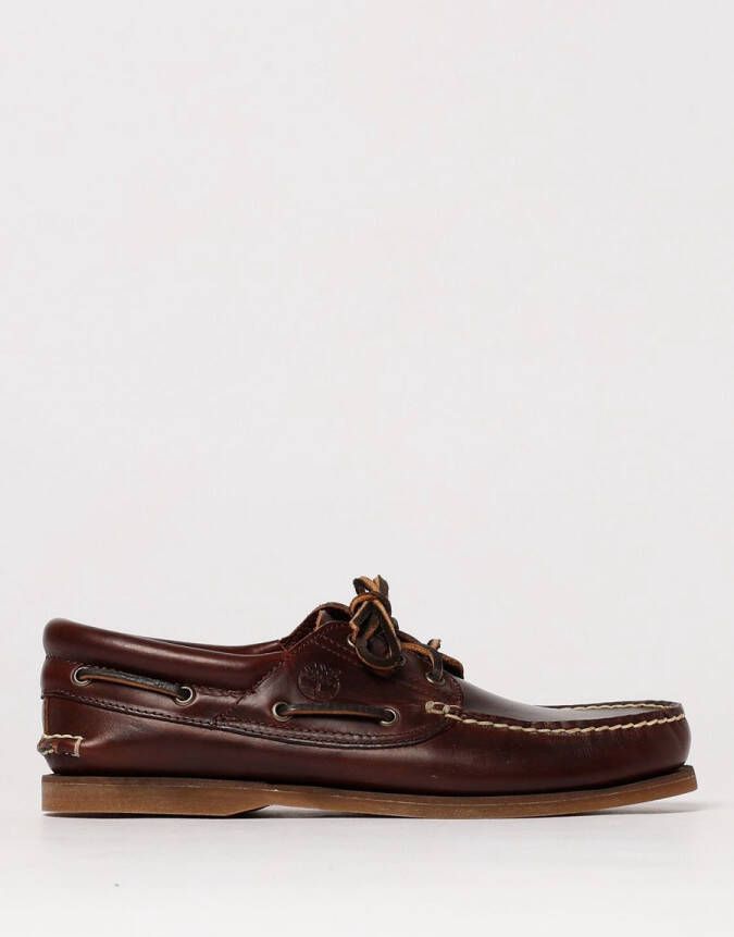 Timberland Stylish Boat Shoes with Lace-Up Closure for Casual Wear Brown