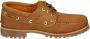 Timberland Authentics 3 Eye Classic Lug Boat Shoes Heren Loafers Bootschoenen Schoenen Leer Bruin TB0A5SQ5F13 - Thumbnail 1