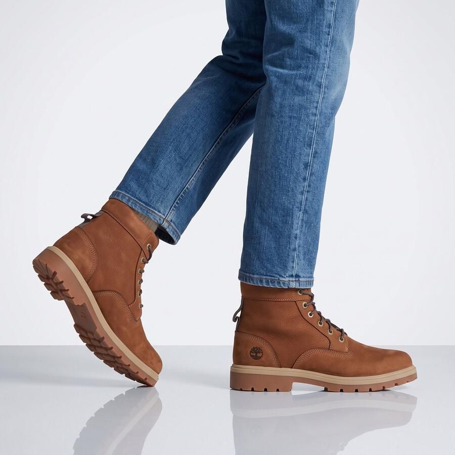 Timberland Auburn Falls 6-Inch Boot Waterproof Heren Premium Laarzen Leer Bruin TB0A2R54-EM7