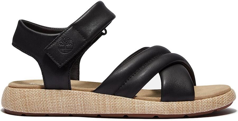 Timberland Women's Belmar Waves Backstrap Sandal Sandalen zwart beige