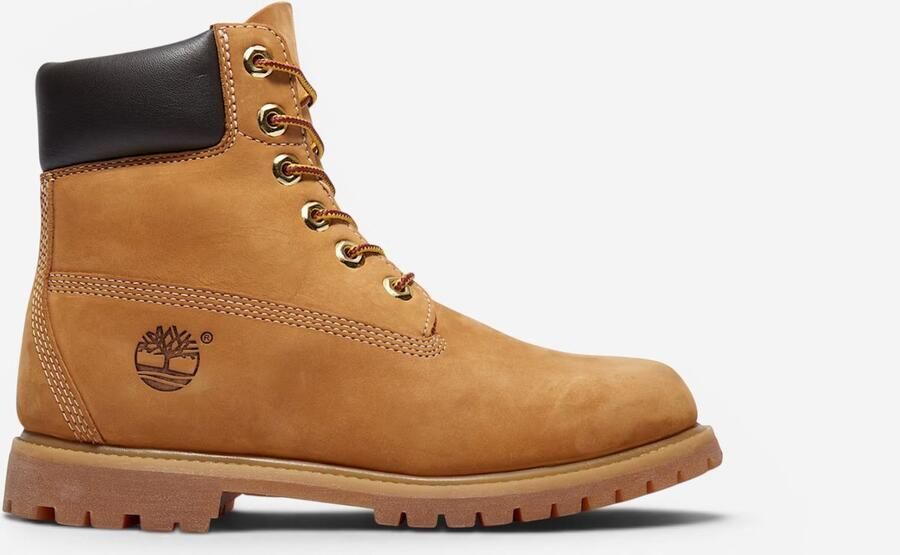 Timberland TB110361 PREM 6 IN LACE BOOT Hoge sneakers Veterboots Dames veterschoenen Dames sneakersHalf-hoge schoenen Cognac