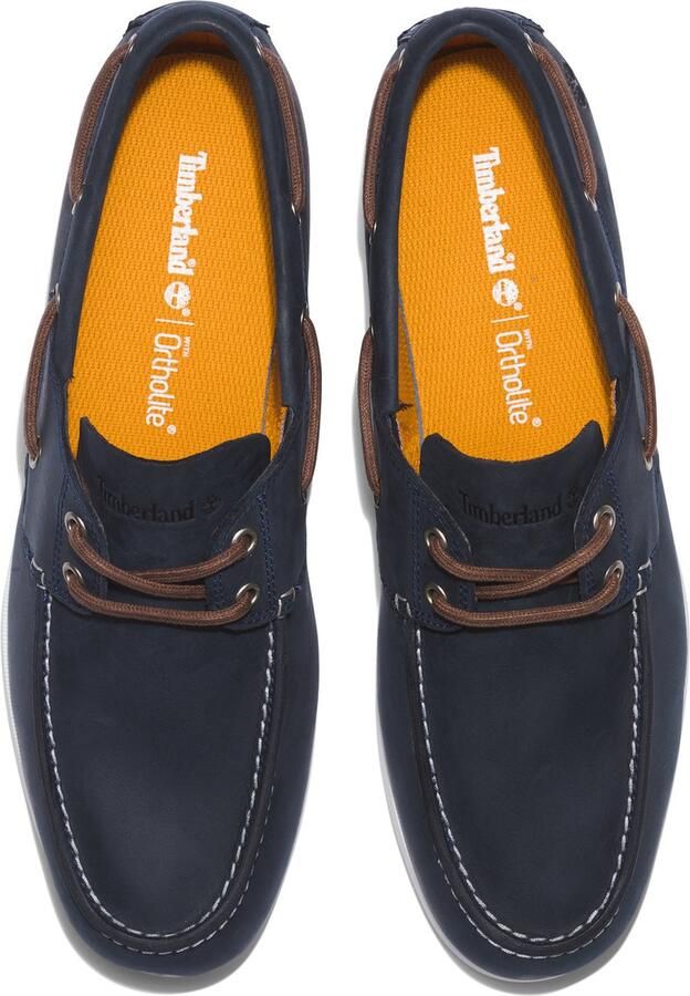 Timberland Cedar Bay Boat Shoe Heren klassische BootsSneakers Schoenen Leer Blauw TB0A288M - Foto 4