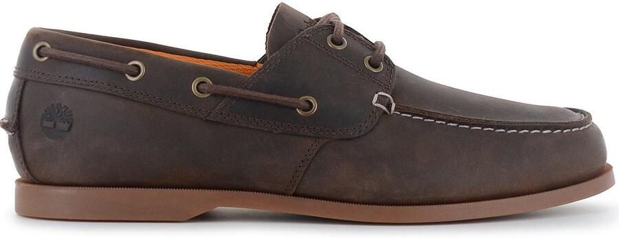 Timberland Cedar Bay Boat Shoe Heren klassieke bootschoenen Schoenen Leer Bruin TB0A29YG - Foto 3