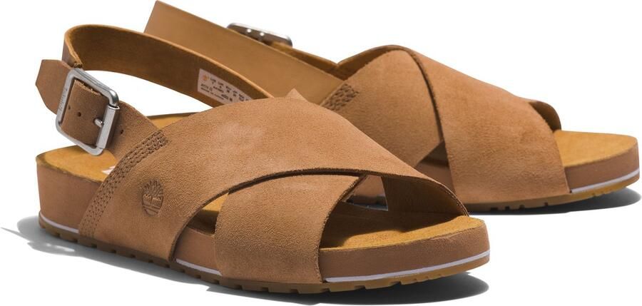 Timberland Damen Sandalen Malibu Waves Basic Cross Strap Sandal 0A41 Indian Tan - Foto 5