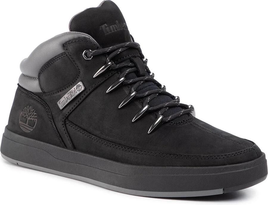 Timberland Davis Square Mid Heren Schoenen Boots Leer Zwart TB0A1UZK
