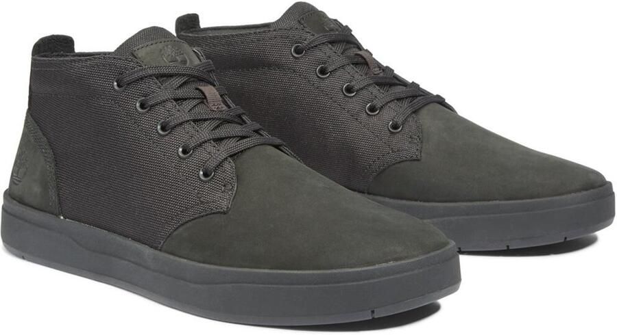 Timberland DAVIS SQUARE Mid Lace Sneaker voor heren 1A1T16 001 Leer Zwart