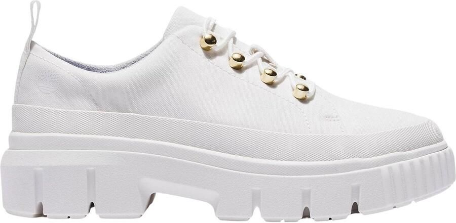 Timberland Greyfield Low Fabric Oxford Schoenen Wit Vrouw - Foto 2