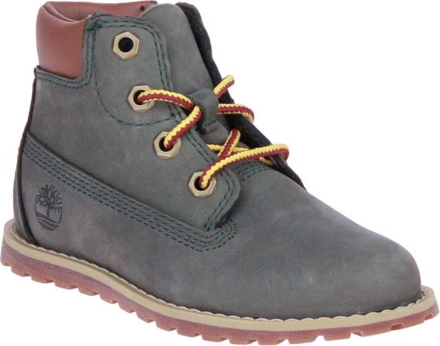Timberland Pokey Pine 6in Boot Kids Veterboots Laarzen Met Veters Groen - Foto 7
