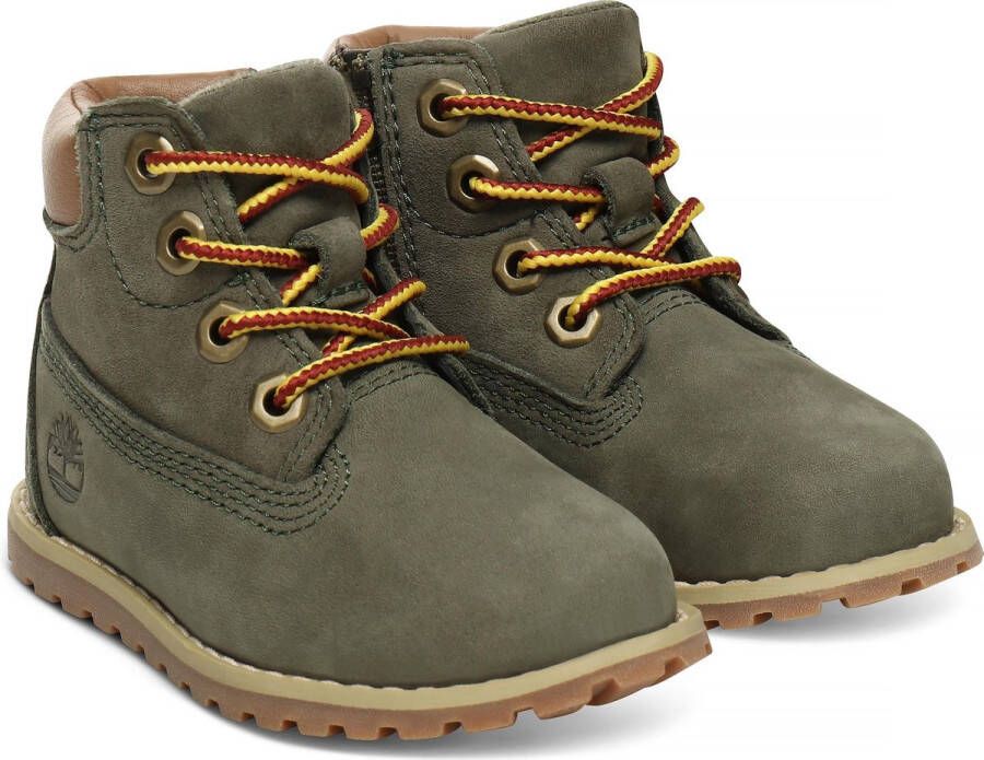 Timberland Pokey Pine 6in Boot Kids Veterboots Laarzen Met Veters Groen - Foto 9