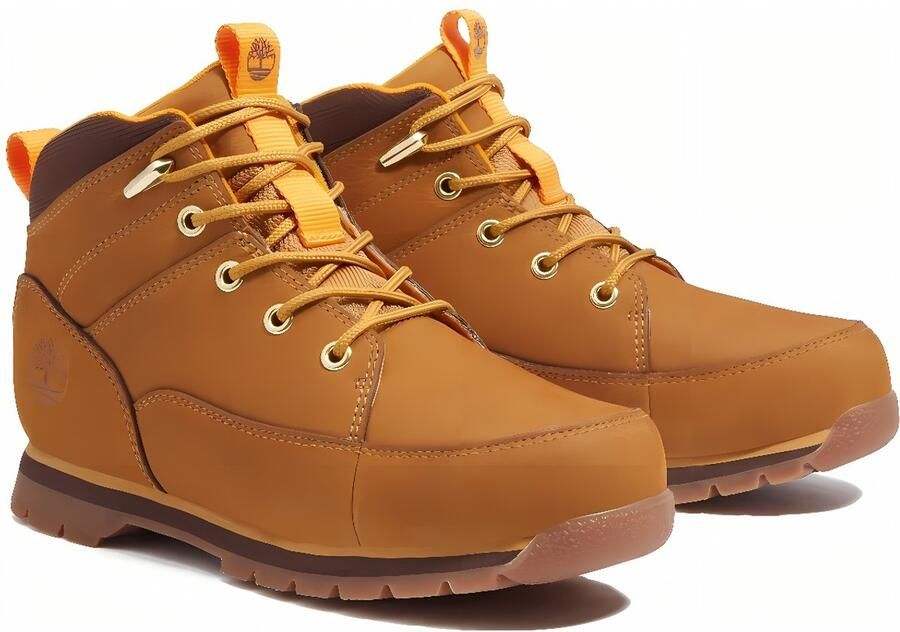 Timberland Kinder Stiefel Euro Rock Mid Lace Up Boot 0A6D86 Wheat - Foto 2