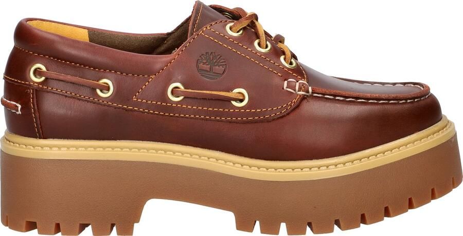 TIMBERLAND Veterschoen 'Stone Street 3 Eye' bruin karamel donkerbruin - Foto 2