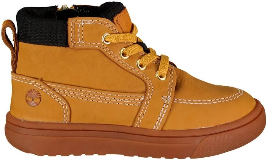 Timberland Lisbon Street Mid Lace Up With Zip Peuterschoenen Geel Kinderen