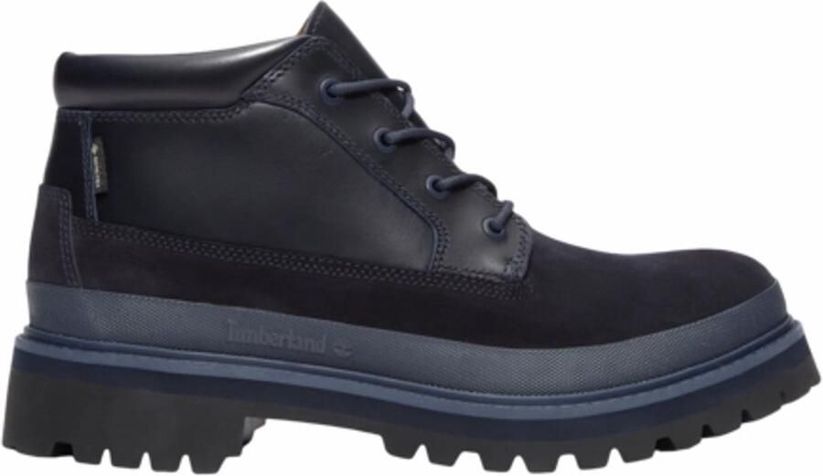 Timberland Men Premium Mid Lace Up GTX Chukka Boot Dark Blue Suede