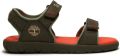 Timberland Perkins Row Backstrap Nubuck Jeugdsandalen Groen Kinderen - Groen