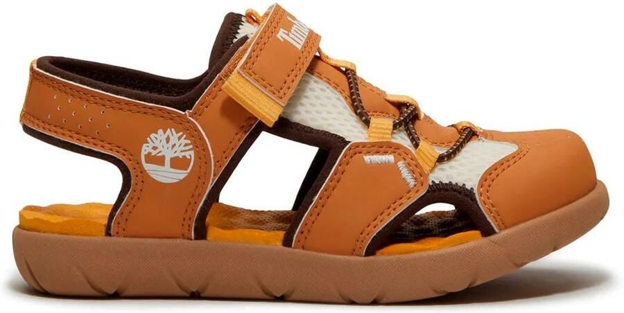 Timberland Perkins Row Fisher Mesh Sandalen Voor Peuters Bruin Kinderen