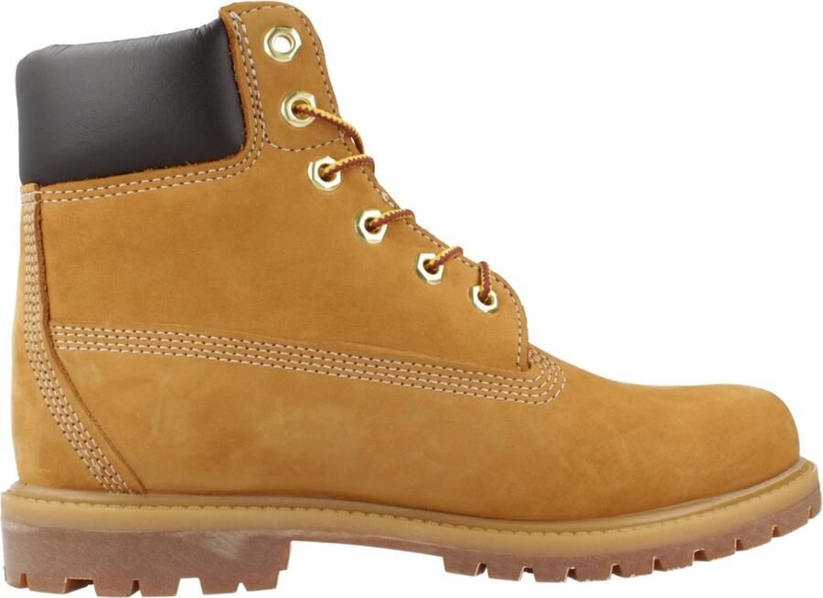 Timberland TB110361 PREM 6 IN LACE BOOT Hoge sneakers Veterboots Dames veterschoenen Dames sneakersHalf-hoge schoenen Cognac