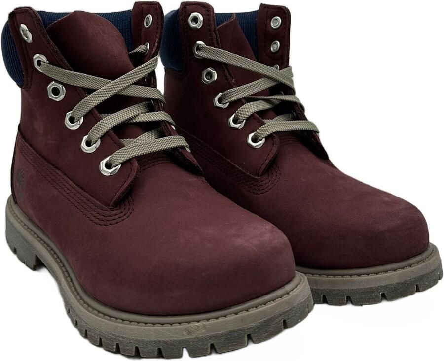 Timberland Premium 6 In Waterproof Boot Burgundy Nubuck Size - Foto 2