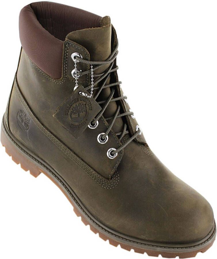 Timberland Premium 6-Inch WP Heren Winter Laarzen Boots Winterschoenen Leer Oliv-Groen TB0A2AXH901