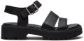 Timberland Stone Street Backstrap Sandalen Zwart 1 2 Vrouw - Grijs/Zwart