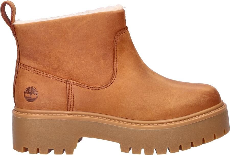 Timberland Women's Stone Street Mid Warm Lined Boot Winterschoenen rood bruin