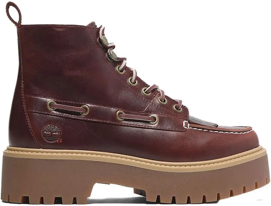 TIMBERLAND Veterlaarzen 'TB0A27YZEIW1 STONE STREET MID LACE UP BOOT BURGUNDY FULL GRAIN' bourgogne