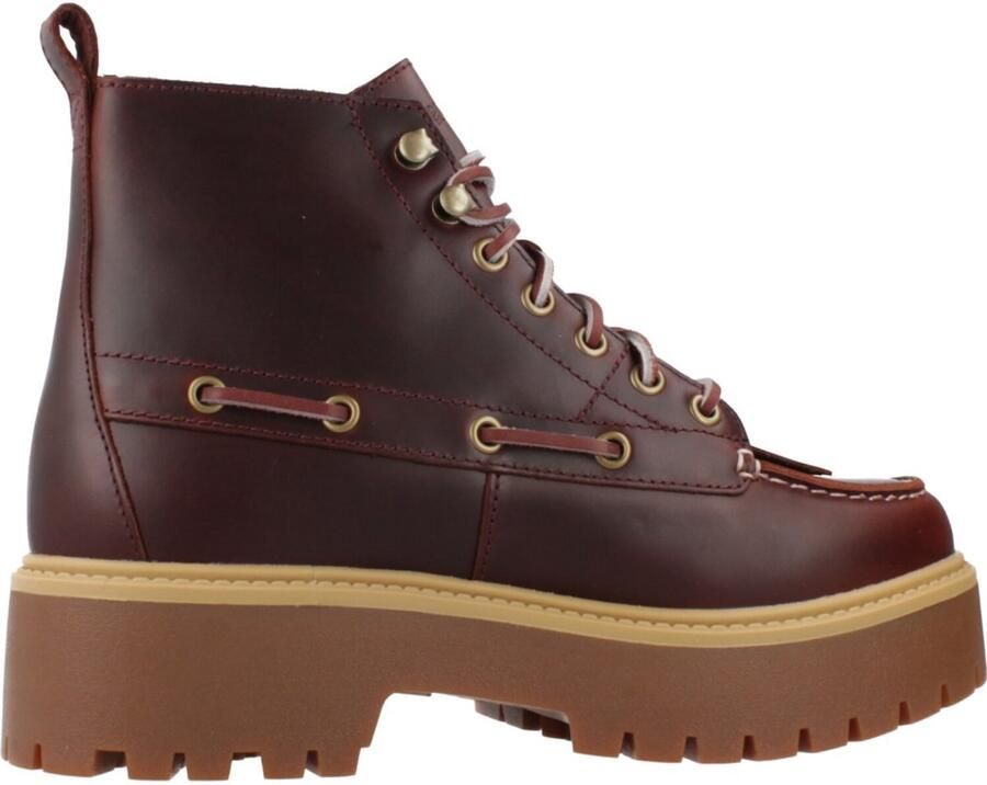 Timberland Stone Street Mid Lace Up Women Lifestyle rood Schoenen