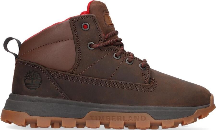 Timberland Treeline Mid Potting Soil Veterboots Laarzen Met Veters Jongens Bruin