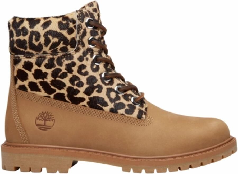 Timberland Women Premium 6 Inch Lace Up Boot Medium Beige Nubuck