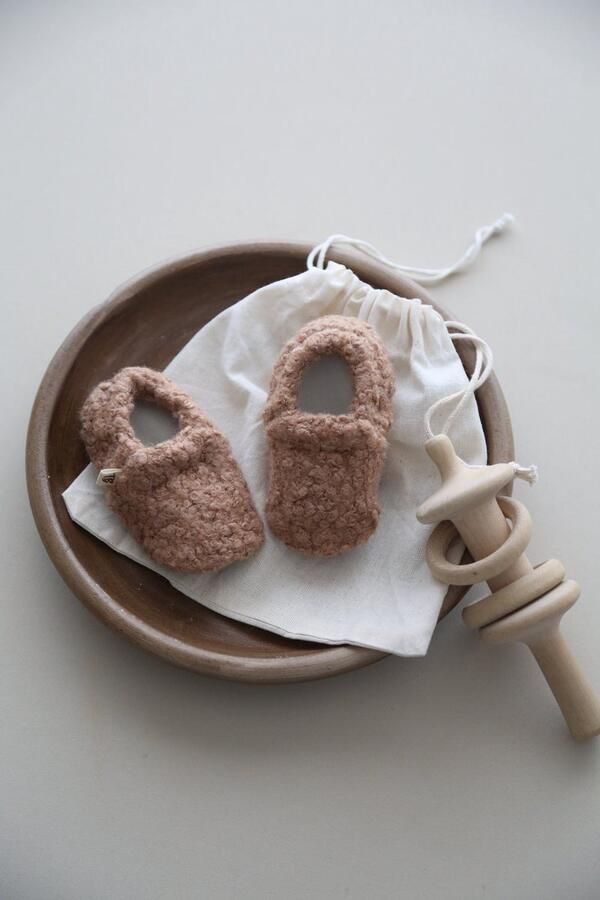 Tinybrands Slofjes Tiny Teddy slofje Baby Brown - Foto 2