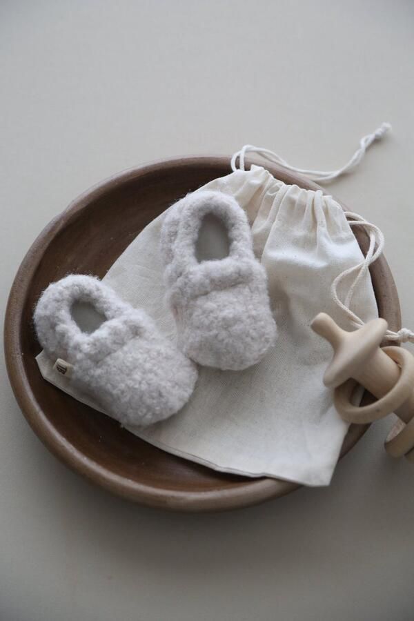 Tinybrands Slofjes Tiny Teddy slofje Baby Ecru - Foto 2