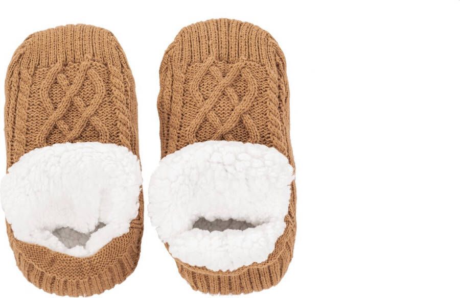 Tiseco Huissokken COSY 2 paar gebreid sherpa 39 42 indiantan