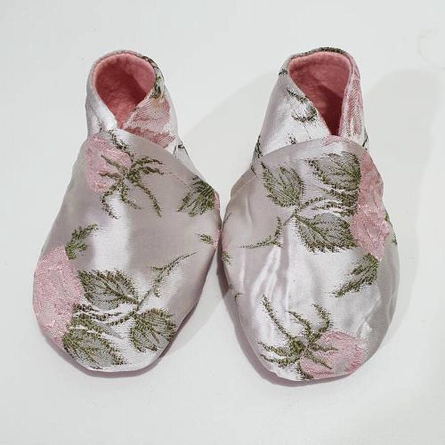 Toetie & Zo Baby Slofjes Prinses Grijs Roze Laarsjes Schoentjes -12 maanden - Foto 3