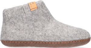 Tofvel Luna Kids Wolvilt Sloffen Marbled Light Grey Grijs Wolvilt TF111142