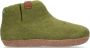 Tofvel Mula Wolvilt Sloffen Olive Green Groen Wolvilt TF100058 - Thumbnail 1