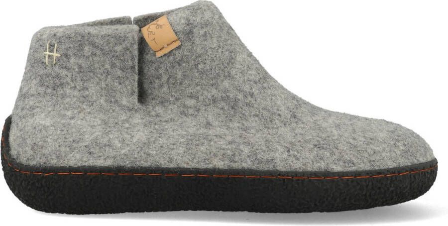 Tofvel Rabara Wolvilt Sloffen Marbled Light Grey