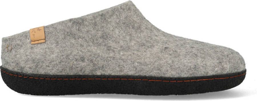 Tofvel Slipa Wolvilt Instap Pantoffels Marbled Light Grey