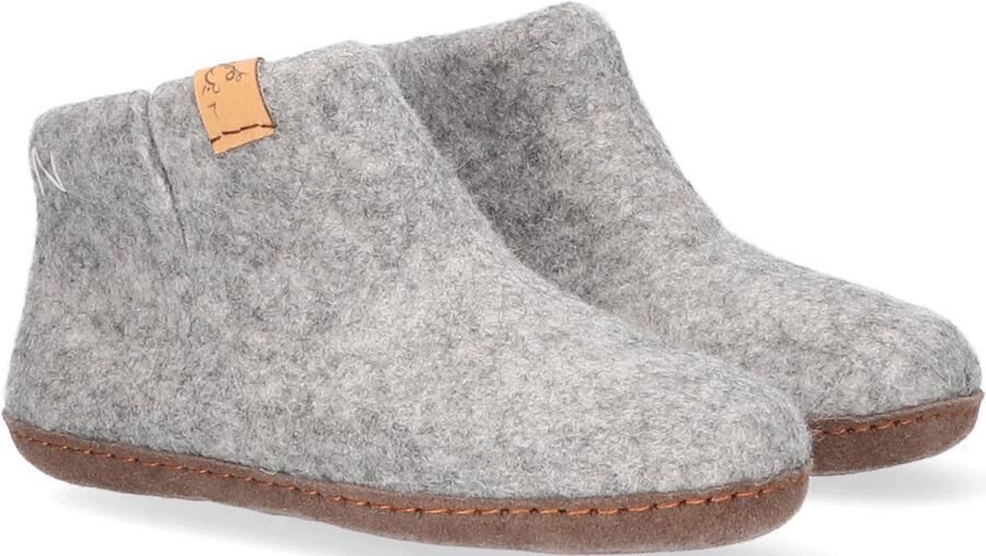 Tofvel Luna Kids Wolvilt Sloffen Marbled Light Grey