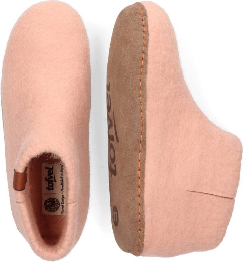 Tofvel Mula Wolvilt Sloffen Blush Roze Wolvilt TF100082