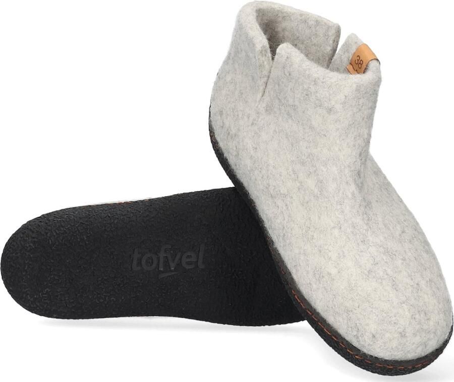 Tofvel Rabara Wolvilt Sloffen Natural Delta Beige Wolvilt TF200099 - Foto 2