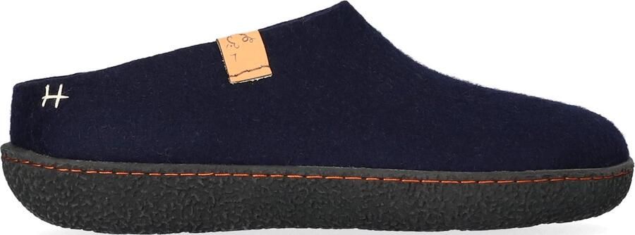 Tofvel Slipa Wolvilt Instap Pantoffels Navy Blue - Foto 2