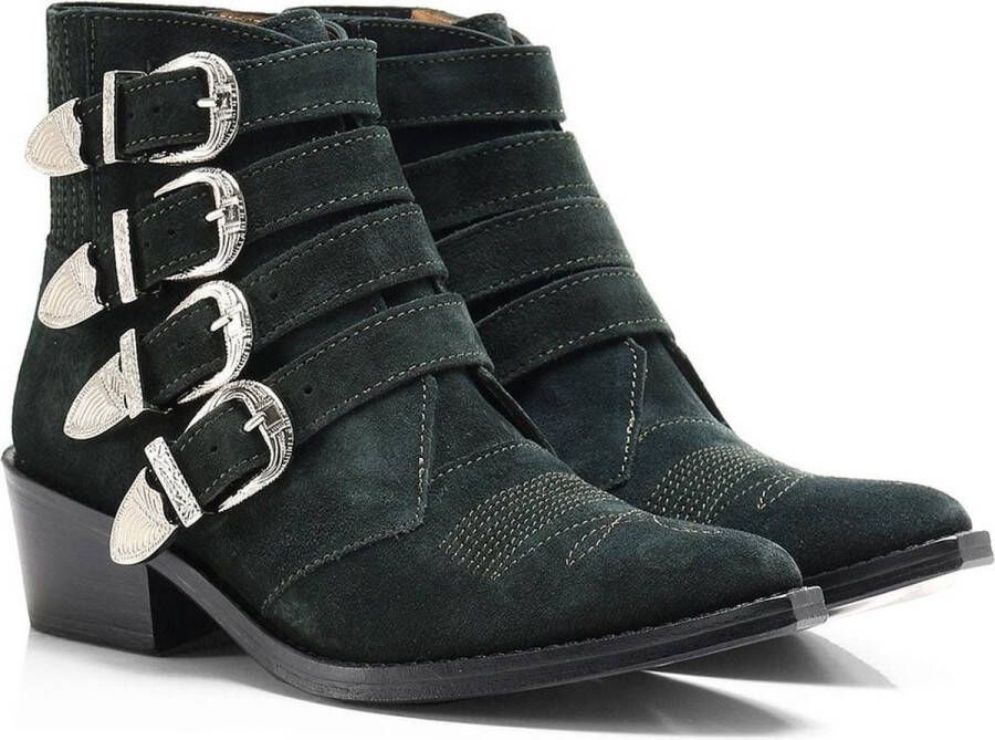 Toga Pulla Dark Green Suede